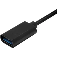 Перехідник OTG AC-150 2in1 USB 3.0 - MicroUSB USB Type-C Black XoKo (AC-150-BK) - 2