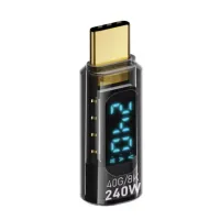 Перехідник USB-C M to USB-C F 40Gbps 240W 8K with display XoKo (AC-240TCС) - Зображення 3