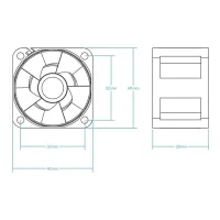 Кулер до корпусу Arctic S4028-6K (ACFAN00185A) - 5