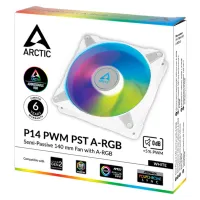 Кулер до корпусу Arctic P14 PWM PST/A-RGB WHITE (ACFAN00276A) - 4