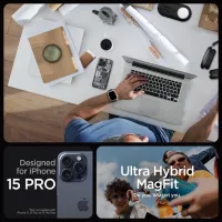 Чохол до мобільного телефона Spigen Apple iPhone 15 Pro Ultra Hybrid MagFit Zero One (ACS06721) - 4
