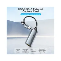 Переходник USB-C + USB-A to HDMI M 0.1m video capture gray Vention (ACWHA) - Изображение 5
