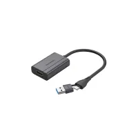 Перехідник USB-C + USB-A to HDMI M 0.15m gray Vention (ACYHB) - Зображення 1