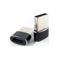 Перехідник Type-C (male) to USB (female) black Dengos (ADP-021) - 3
