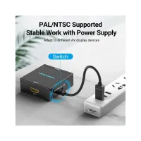 Конвертор HDMI to RCA Metal Type black Vention (AEEB0) - Изображение 11