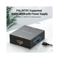 Конвертор HDMI to RCA Metal Type black Vention (AEEB0) - Изображение 8