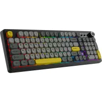 Клавіатура Ajazz AF98 Plus Wireless/Bluetooth/USB UA Black/Grey/Yellow (AF98-PLUS-BGY) - Зображення 2