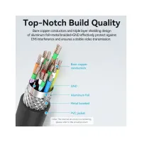 Кабель мультимедийный HDMI M to HDMI micro M 1.0m 4K black Vention (AGIBF) - Изображение 4