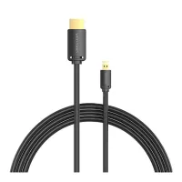 Кабель мультимедійний HDMI M to HDMI micro M 3.0m V2.0 4K 60Hz VENTION (AGIBI) - Зображення 2