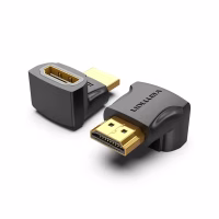 Переходник HDMI F to HDMI M 270° 4K 60Hz PVC Vention (AINB0) - Image 1