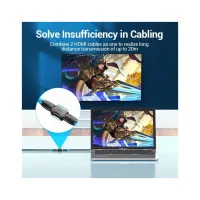 Переходник HDMI F to HDMI F black Vention (AIRB0) - Изображение 3