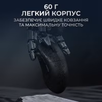 Мишка Ajazz AJ199 Carbon fiber Wireless/Bluetooth/USB Black (AJ199-B) - Image 11