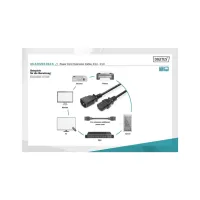 Кабель живлення C13 to C14 1.2m Digitus (AK-440201-012-S) - 4