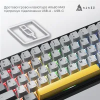 Клавиатура Ajazz AK680 MAX Magnetic Switch RGB USB Black (AK680-M-BGY-AW) - Изображение 5