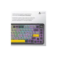 Клавіатура Ajazz AK820 MAX PLUS Daydream Switch RGB Wireless/Bluetooth/USB Black (AK820MAX-DD-BGY) - 10