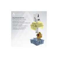 Клавіатура Ajazz AK820 MAX PLUS Daydream Switch RGB Wireless/Bluetooth/USB White (AK820MAX-DD-BWD) - 7