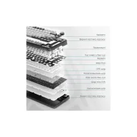 Клавіатура Ajazz AK820 MAX PLUS Daydream Switch RGB Wireless/Bluetooth/USB White (AK820MAX-DD-BWD) - 8