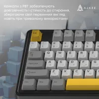 Клавіатура Ajazz AK980 MAX Magnetic Switch USB UA Black/Grey/Yellow (AK980-MAX-M-BGY) - Зображення 11