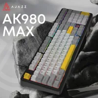 Клавіатура Ajazz AK980 MAX Magnetic Switch USB UA Black/Grey/Yellow (AK980-MAX-M-BGY) - Зображення 6