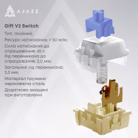 Клавіатура Ajazz AK980 V2 Gift Switch V2 Wireless/Bluetooth/USB UA Black/Grey/Yellow (AK980-V2-G-BGY) - Image 9
