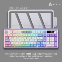Клавиатура Ajazz AK980 V2 Gift Switch V2 Wireless/Bluetooth/USB UA White/Blue (AK980-V2-G-PWB) - Изображение 11