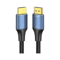 Кабель мультимедійний HDMI M to HDMI M 2.0m 8K cotton braided blue Vention (ALGLH) - Зображення 3