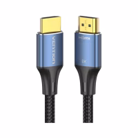 Кабель мультимедийный HDMI M to HDMI M 3.0m 8K60Hz cotton braided blue Vention (ALGLI) - Image 3