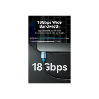 Кабель мультимедийный HDMI M to HDMI M 2.0m V2.0 4K60Hz blue Vention (ALHSH) - Изображение 3