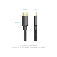 Кабель мультимедийный HDMI M to HDMI M 5.0m 4K cotton braided black Vention (ALLBJ) - Изображение 7