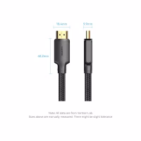 Кабель мультимедийный HDMI M to HDMI M 20.0m 1080p60Hz cotton braided black Vention (ALLBQ) - Image 7