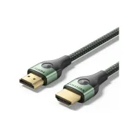 Кабель мультимедійний HDMI M to HDMI M 1.5m 8K ultra thin cotton braided green Vention (ALOGG) - Зображення 1