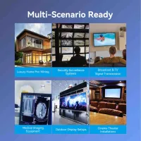 Кабель мультимедійний HDMI M to HDMI M 40.0m 4K fiber optic zinc alloy black Vention (ALSBV) - Зображення 11