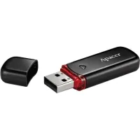 USB флеш накопичувач Apacer 32GB AH333 black USB 2.0 (AP32GAH333B-1) - 2