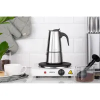 Гейзерна кавоварка Ardesto Gemini Apulia 4 чашки (AR0804SS) - 4