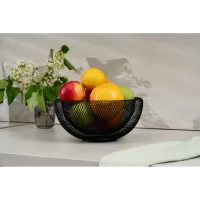 Фруктовниця Ardesto Midori 25х25х12см, метал, чорний (AR0902B) - 3
