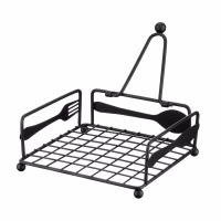 Серветниця Ardesto Midori 18х18х7см, метал, чорний (AR0906B) - Image 2