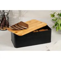 Хлібниця Ardesto Midori 33х18х12см, метал, бамбук, чорний (AR0912BB) - Зображення 11