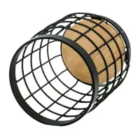 Підставка для кухонного приладдя Ardesto Midori, 12х12х15.5см, метал, дерево, чорний (AR0925B) - 2