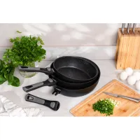 Сковорода Ardesto Gemini Bari, 24см, алюміній, чорний (AR1224B) - 5