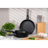 Сковорода Ardesto Gemini Bari, 24см, алюміній, чорний (AR1224B) - 9