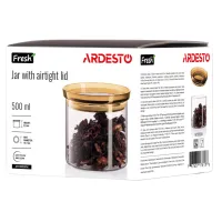 Банка Ardesto Fresh 500 мл, скло, пластик, прозорий (AR1305SFM) - 7