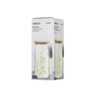 Ємність для сипучих продуктів Ardesto Fresh квадратна, скло, бамбук 1000 мл (AR1310BLS) - 2