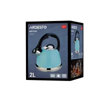 Чайник Ardesto Gemini 2 л Блакитний Тіффані (AR1955KS) - 8