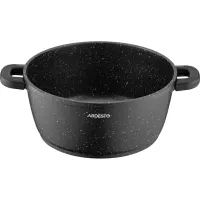 Кастрюля Ardesto Gemini Anzio скляна кришка 24 см 4,4 л чорна (AR2424GE) - Изображение 4