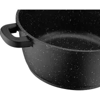 Кастрюля Ardesto Gemini Anzio скляна кришка 24 см 4,4 л чорна (AR2424GE) - Изображение 7