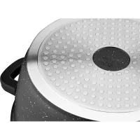 Кастрюля Ardesto Gemini Anzio скляна кришка 24 см 4,4 л чорна (AR2424GE) - Изображение 8