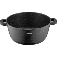 Кастрюля Ardesto Gemini Anzio скляна кришка 28 см 6,4 л чорна (AR2426GE) - Изображение 4