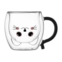 Набор чашек Ardesto Animals BAR 250 мл 2 шт прозорий (AR2625BAR) - Изображение 2