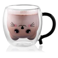 Набор чашек Ardesto Animals BAR 250 мл 2 шт прозорий (AR2625BAR) - Изображение 3