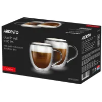 Набір чашок Ardesto BHR 250 мл 2 шт прозорий (AR2625BHR) - 2